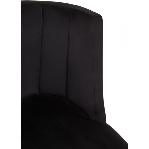 Fifty Five Avenue  Ravenna Black Velvet Chair - Image 7