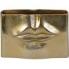 Libra Interiors  Maximalist Gold Lip Vase - Image 2