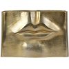 Libra Interiors  Maximalist Gold Lip Vase - Image 5