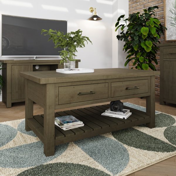 Saltash Coffee Table With Drawers And Undersh - Image 2