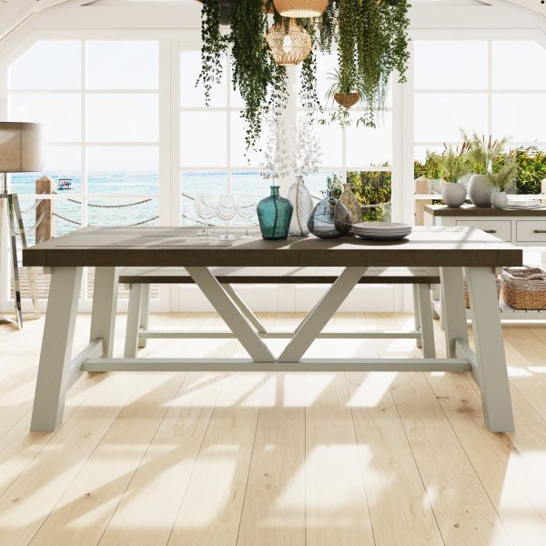 Purbeck Truffle 2.0M Fixed Top Dining Table