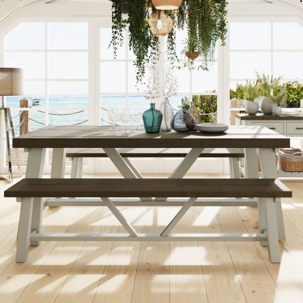 Purbeck Truffle 2.0M Fixed Top Dining Table - Image 3