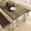 Purbeck Truffle 2.0M Fixed Top Dining Table - Image 4