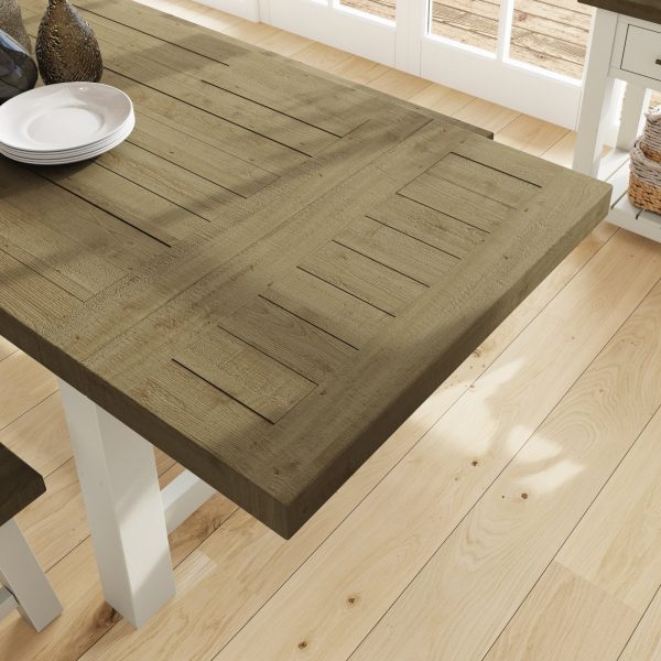 Purbeck Truffle 2.0M Fixed Top Dining Table - Image 6