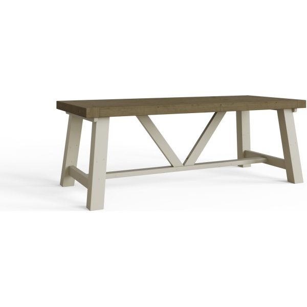 Purbeck Truffle 2.0M Fixed Top Dining Table - Image 7