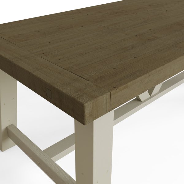 Purbeck Truffle 2.0M Fixed Top Dining Table - Image 9