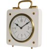 libra interiors Kimberley Cream & Gold Mantel Clock 20cm