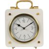 libra interiors Kimberley Cream & Gold Mantel Clock 20cm - Image 2