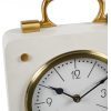 libra interiors Kimberley Cream & Gold Mantel Clock 20cm - Image 4