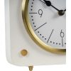 libra interiors Kimberley Cream & Gold Mantel Clock 20cm - Image 5
