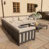 Maze Ibiza Large Corner Sofa Set With Square Coffee Table - Oatmeal - Image 4