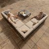 Maze Ibiza Large Corner Sofa Set With Square Coffee Table - Oatmeal - Image 6