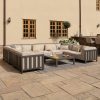 Maze Ibiza U Shape Sofa Set With Square Coffee Table - Oatmeal - Image 3