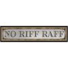 Art Marketing  No Riff Raff  Typography Printed Mirror - Image 2