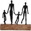 Libra Interiors Loving Family on Wooden Stand