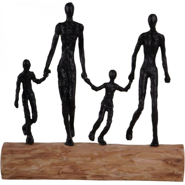 Libra Interiors Loving Family on Wooden Stand