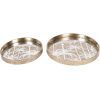 Libra Interiors Palm Tree Set Of 2 Trays