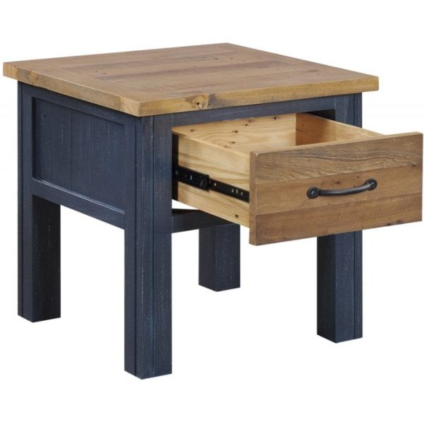Baumhaus Splash of Blue - Lamp Table With drawer - Image 2