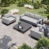 Maze Ethos 3 Seat Sofa Set / Flanelle