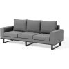 Maze Ethos 3 Seat Sofa Set / Flanelle - Image 9