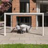 Como Pergola Aluminium Square 40x40 Frame Only - White - Image 2