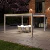 Como Pergola Aluminium Square 40x40 Frame Only - White - Image 3