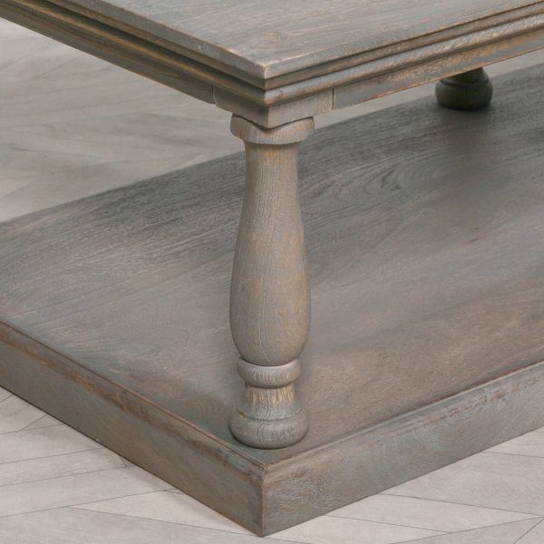 Rustic Column Coffee Table - Image 3