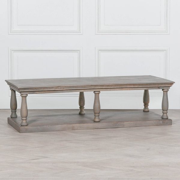 Rustic Column Coffee Table - Image 6