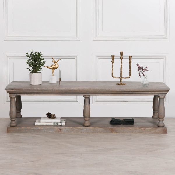 Rustic Column Coffee Table - Image 7