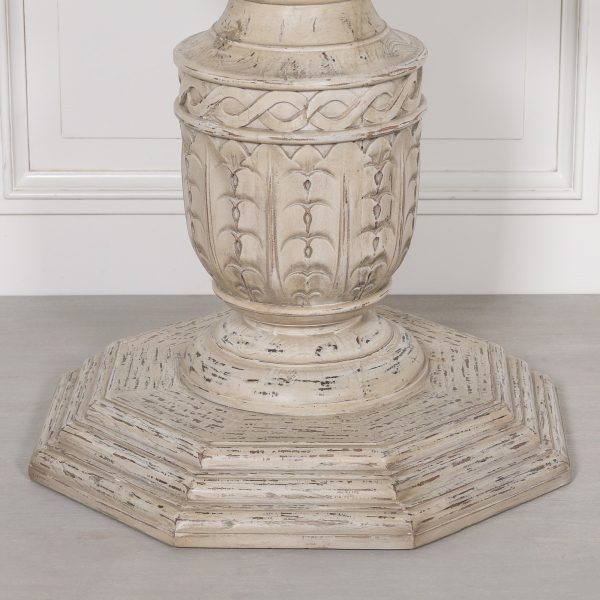Heavy Distressed 145cm Round Dining Table - Image 3