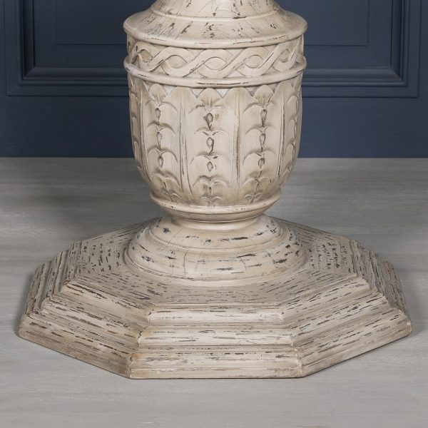 Heavy Distressed 145cm Round Dining Table - Image 7