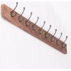 9 Hook 110cm Wooden Coat Hanger