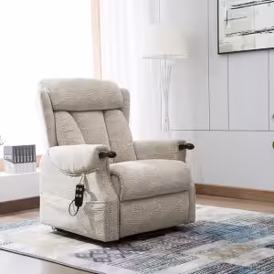 Global Furniture Alliance Denmark Dual Motor Riser Recliner Chair in Fabric - Available in 2 Colours