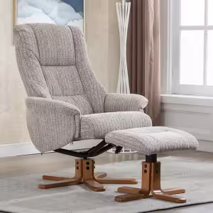 Global Furniture Alliance Florida Swivel Recliner & Footstool - Available in 2 Colours