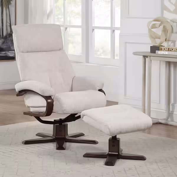 Global Furniture Alliance Vienna Swivel Recliner & Footstool - Available in 7 Colours