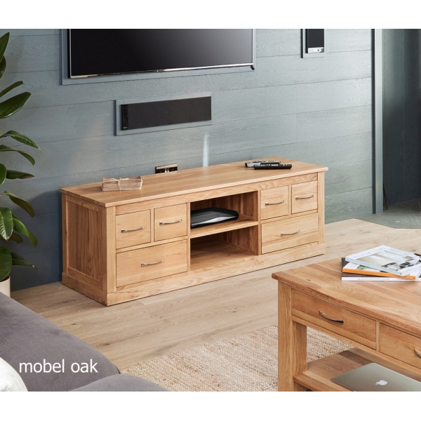 Baumhaus Mobel Oak Widescreen Television Cabinet
