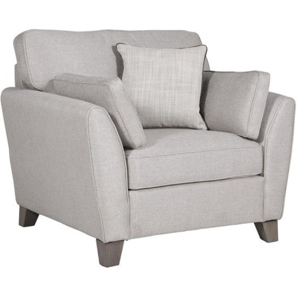 Vida Living  Cantrell 1 Seater Light Grey