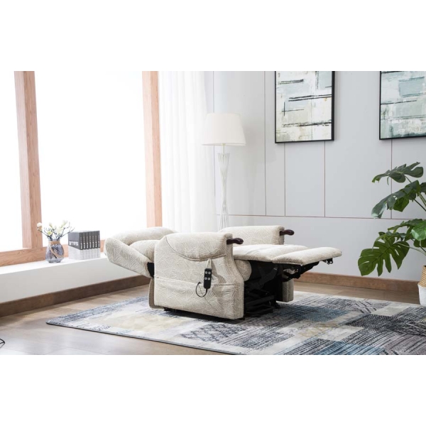 Global Furniture Alliance Denmark Dual Motor Riser Recliner Chair in Fabric - Image 8