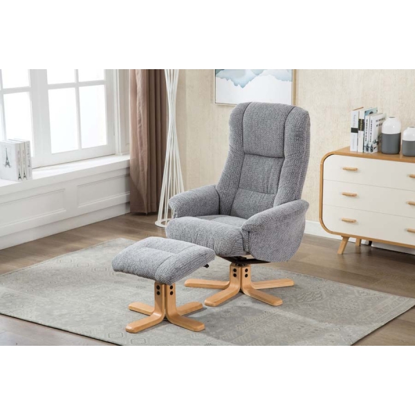 Global Furniture Alliance Florida Swivel Recliner & Footstool - Image 13