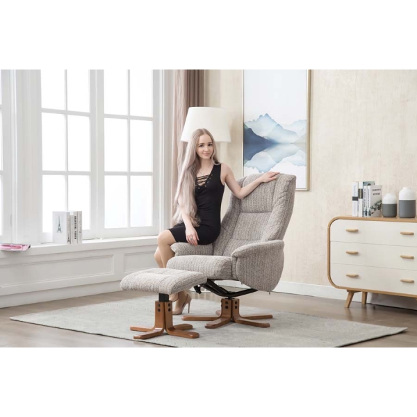 Global Furniture Alliance Florida Swivel Recliner & Footstool - Image 33