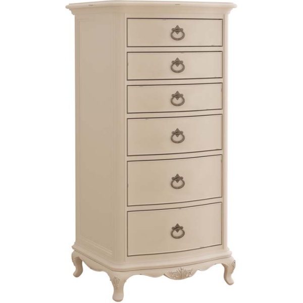 Willis & Gambier Ivory 6 Drawer Tallboy