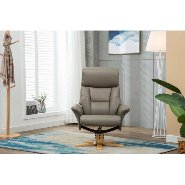 Global Furniture Alliance Marseille Swivel Recliner & Footstool - Image 25