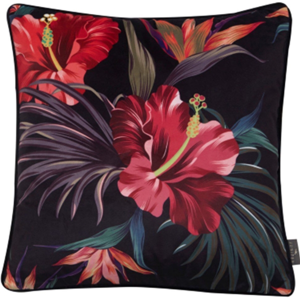 Juniper Eden Hibiscus Painted Cushion