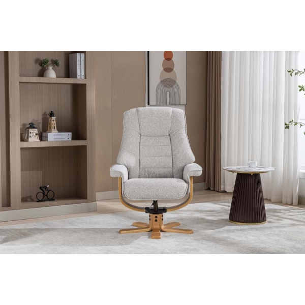 Global Furniture Alliance Sardinia Swivel Recliner and Footstool - Image 60