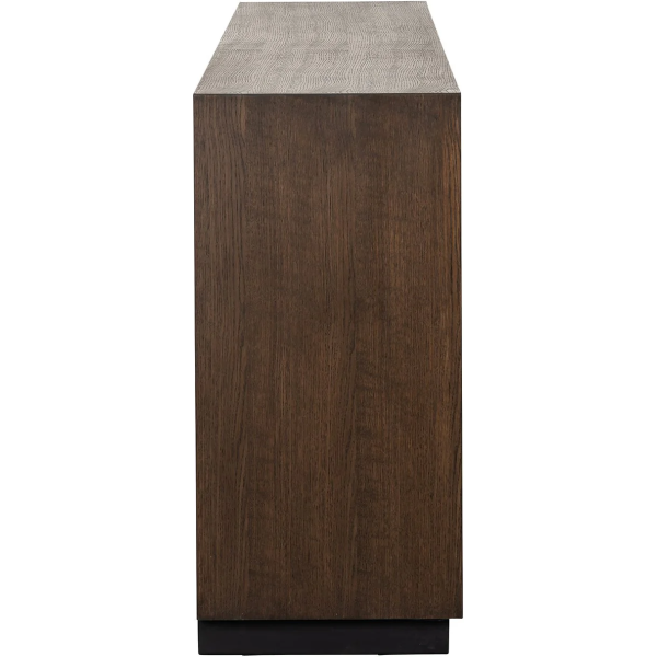 Richmond Interiors Oakura 3 Door Sideboard - Brown - Image 4
