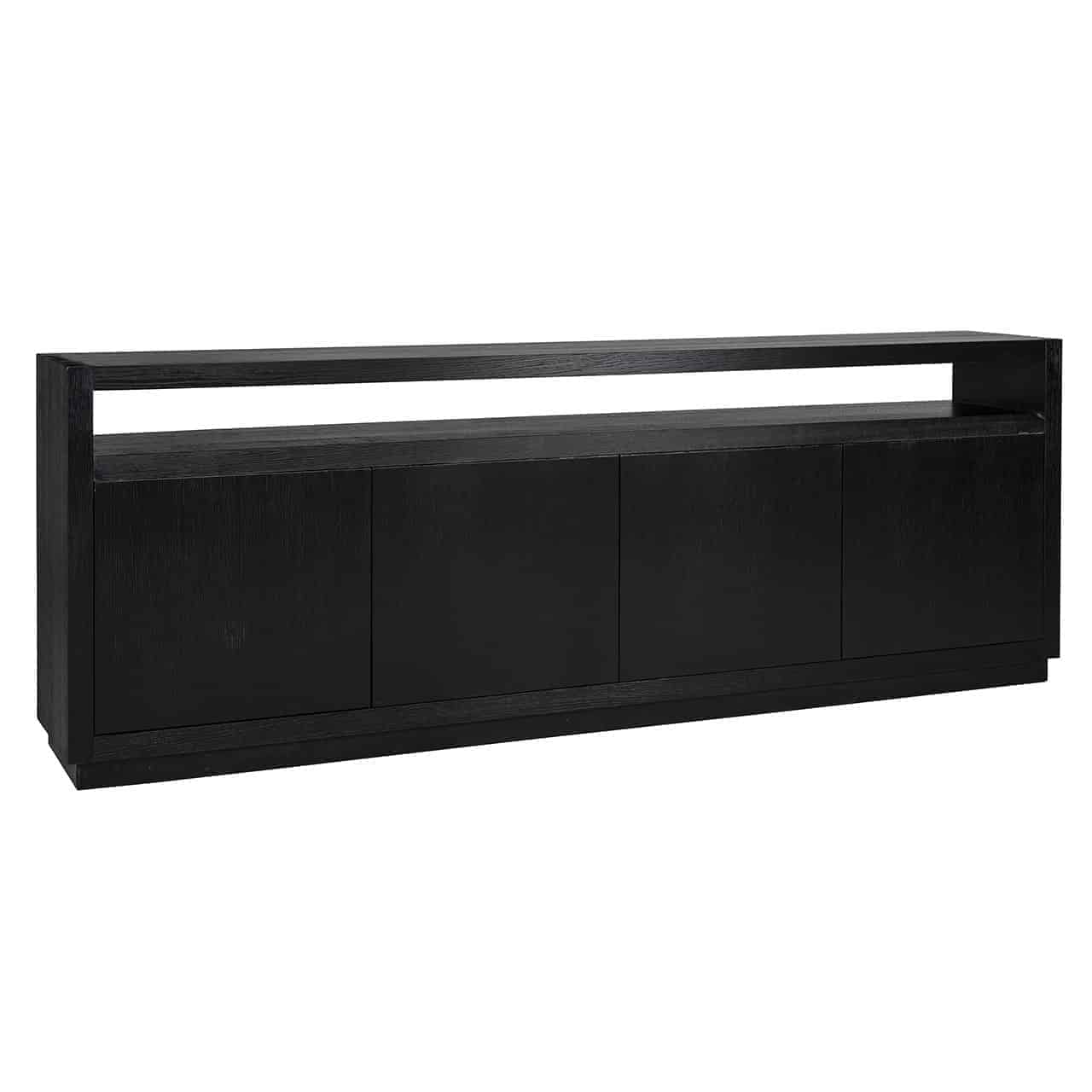 Richmond Interiors Oakura 4 Door Sideboard - Black