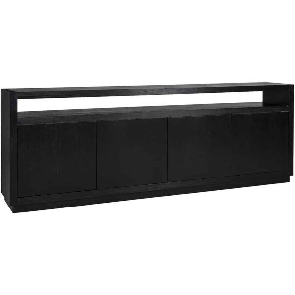 Richmond Interiors Oakura 4 Door Sideboard - Black