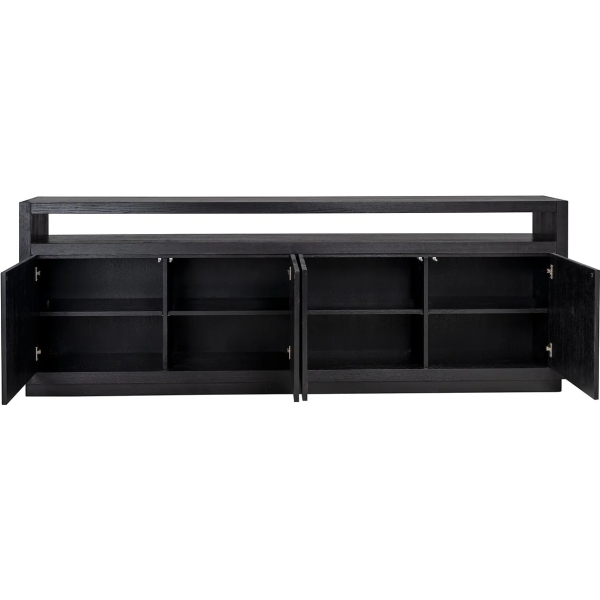 Richmond Interiors Oakura 4 Door Sideboard - Black - Image 6