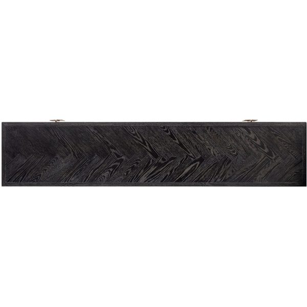 Richmond Interiors Blackbone 4 Door TV Unit - Brushed Gold - Image 4