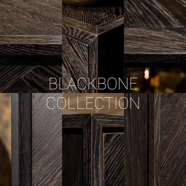 Richmond Interiors Blackbone 4 Door TV Unit - Brushed Gold - Image 8